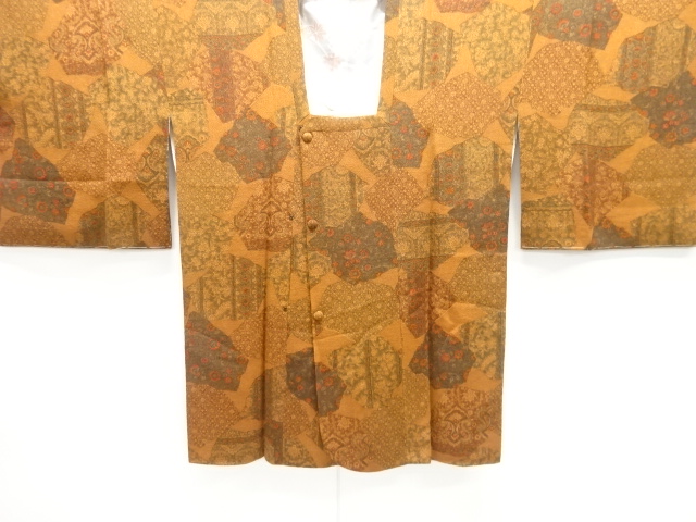 JAPANESE MICHIYUKI COAT / CHIRIMEN / FLORAL SARASA